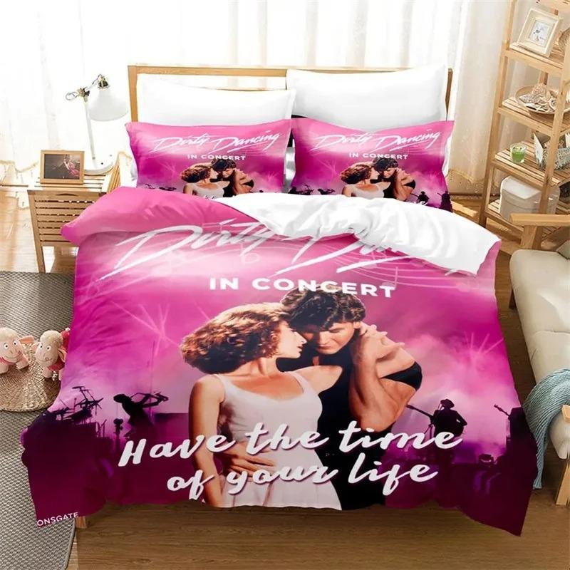3D Print Dirty Dancing Bedding Set,Duvet Cover Comforter Bed Set Quilt Cover Pillowcase,King Queen Twin Size Boys Girls Adults