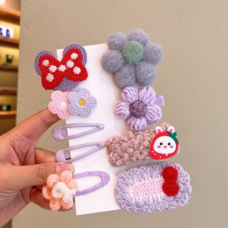 Korean Style Cartoon Hair Clips for Girls - Cute Princess Hair Accessories for Baby & Kids, Anti-Slip Baby Hairpins