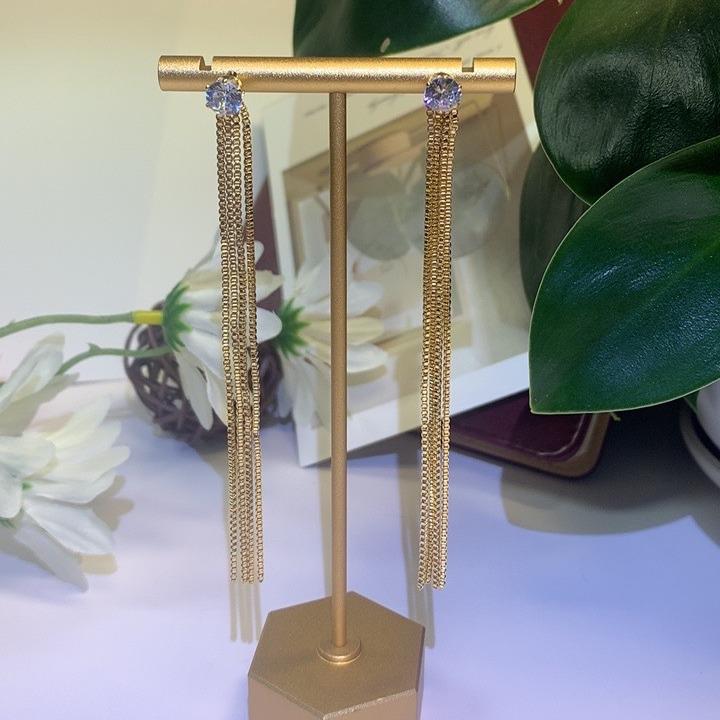 2024 Trendy Long Tassel Earrings for Women - High-End, Versatile Fashion