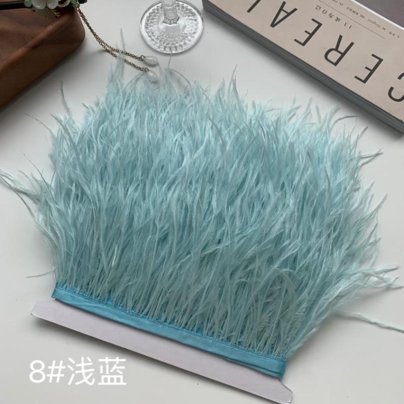 Ostrich Hair Cloth Edge 10-15Cm Clothing Accessories Diy Skirt Decoration Dress Neckline Cuffs Feathers