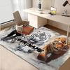 1PC Custom Name Panther, White Tiger, Orange Tiger Theme Floor Mat Ideal for Living Room, Game Rooms, Office, Bedroom,Floor Mat Playful Design