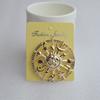 Golden Star Moon for Sun Galaxies Rudder Brooch Fashion Pewter Enamel Lapel Pins