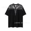 Summer Men's and Women's Same Fashion Trend T-shirt Personalized Trend Wing Printing Comfortable and Simple