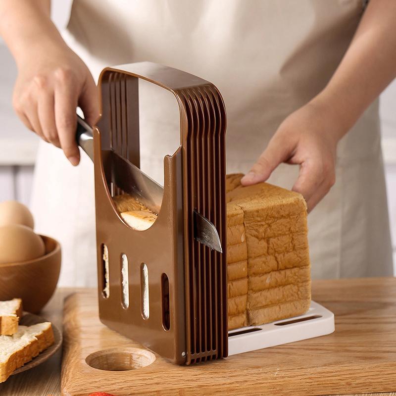 Verstellbarer Toastbrotschneiderständer Faltbares Laibschneidregal Backwerkzeug Schneidhilfe Kunststoffschneidwerkzeug Haushaltsküchengerät