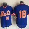 Vintage Baseballový dres New York Mets Unisex Bavlněná síťovina Vyšívaný Sportovní top Oblečení pro fanoušky Ležérní outfit