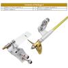 RC Boat Accessories 3.175mm 1/8" flexible Shaft Strut 2835 Motor 40A ESC Rudder Propeller Kit for Small RC Boat Speed MONO CAT