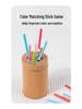 Montessori Wooden Color Sorting Cups for Toddlers 1-3 Years – Educational Kindergarten Toy for Color Recognition