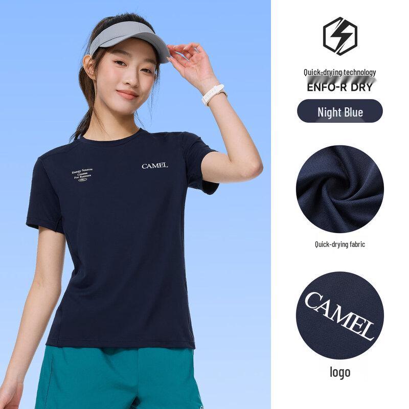 Camel Women s Round Neck Functional T-Shirt