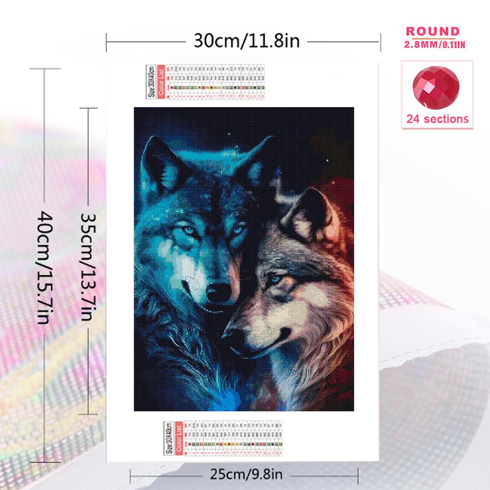 Nouvel Arrivage Broderie Diamant Animal Loup Convient aux Débutants Peinture Diamant Chien Mosaïque DIY Loisir Enfant