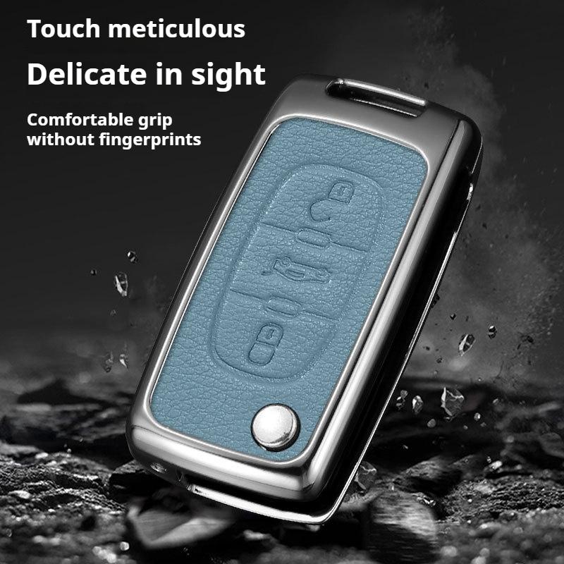 AGX4   Zinc Alloy CarKey Holder Car Keychain Bag Organizer Car Key Case For Citroen C1 C2 C3 C4 C5 C6 C8 C4L C3L C3-XR PICASSO Aircross