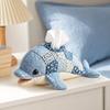 DIY Tissue Box, Top Opening Soft Fabric Cover, Marine Animal Theme Tissue Dispenser, Multipurpose Patchwork Designs Sewing Kit, for Home Car Office