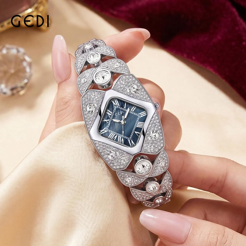 Watch Girls Bracelet Full Diamond Light Luxury Women'S Watch Fashion Simple Waterproof Quartz Watch