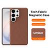 Original Techwoven Fabric Phone Case for Samsung Galaxy S26 S25 S24 Ultra for MagSafe Magnetic Soft Shockproof Matte Back Cover