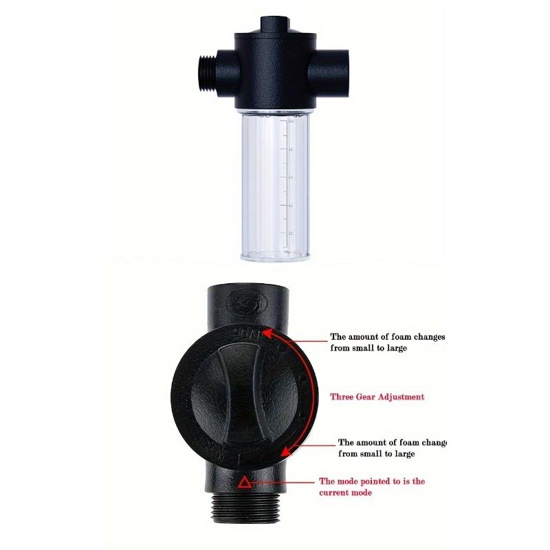 1-teilige Hochdruck-Autowaschdüse, Mehrzweck-Garten-Düse mit verstellbarer dicker Stange und verkupfertem Kopf, universell 3/4 Zoll und 1/2 Zoll