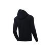 Li-Ning Einfarbiger Kapuzenpullover mit Reißverschluss Herren Oberteile Schwarz AWDT113-1