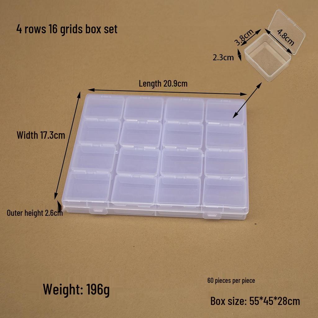 Diamond Painting Gift Box: 14 & 30-Grid Bead Storage for DIY Projects & Small Ornaments
