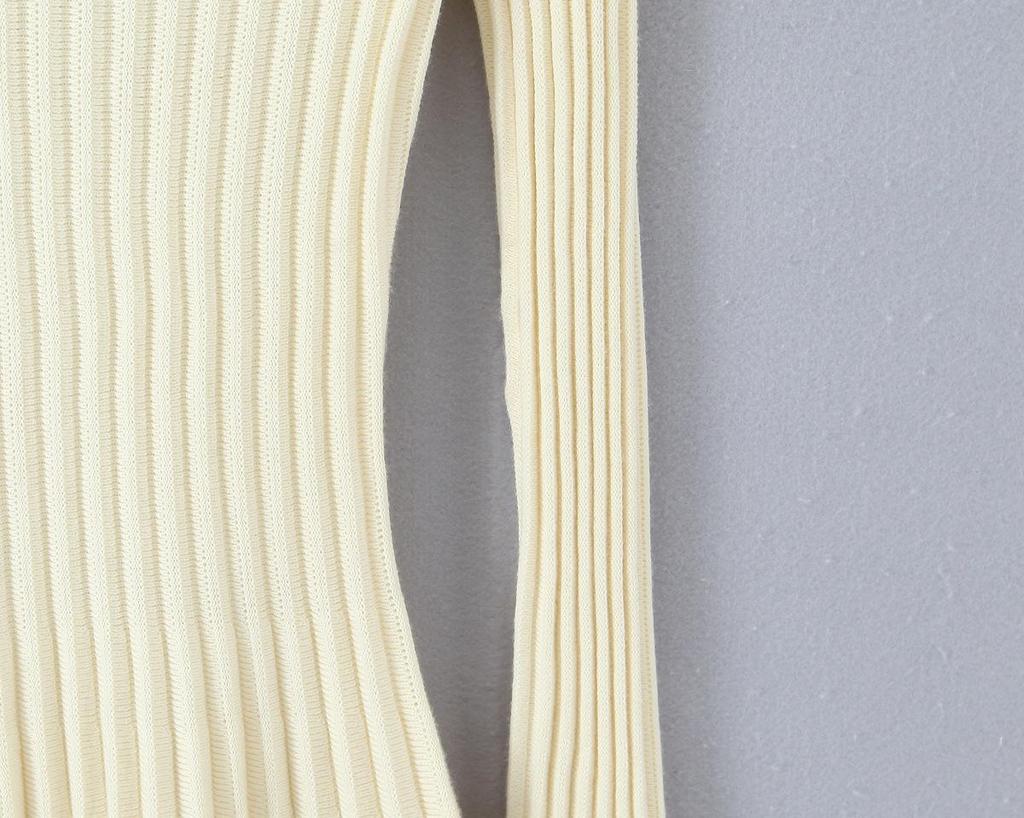 Autumn French Retro Hepburn Style Pleated Knit Dress