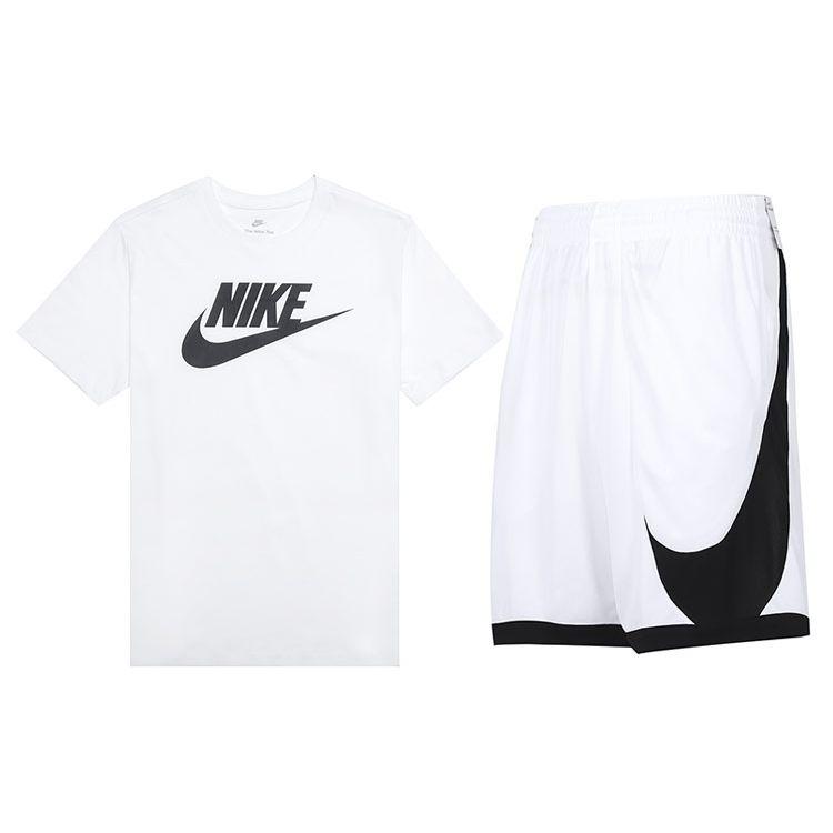 Nike Dri-FIT Men s Large Logo Loose Fit Basketball Shorts White DH6764-100 L
