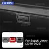 For Suzuki Jimny 2018 2019 2020 2021 2022 2023 2024 2025 ABS Carbon Fiber Glossy Black Car Co-pilot Storage Box Interior Sticker