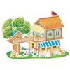 Kids 3D Stereo Puzzle Cartoon House Castle Building Model DIY Handmade Early Learning Educational Toys Gift for Children