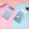 Mini Calculator Macaron Color Small Portable Transparent Student Office Supplies