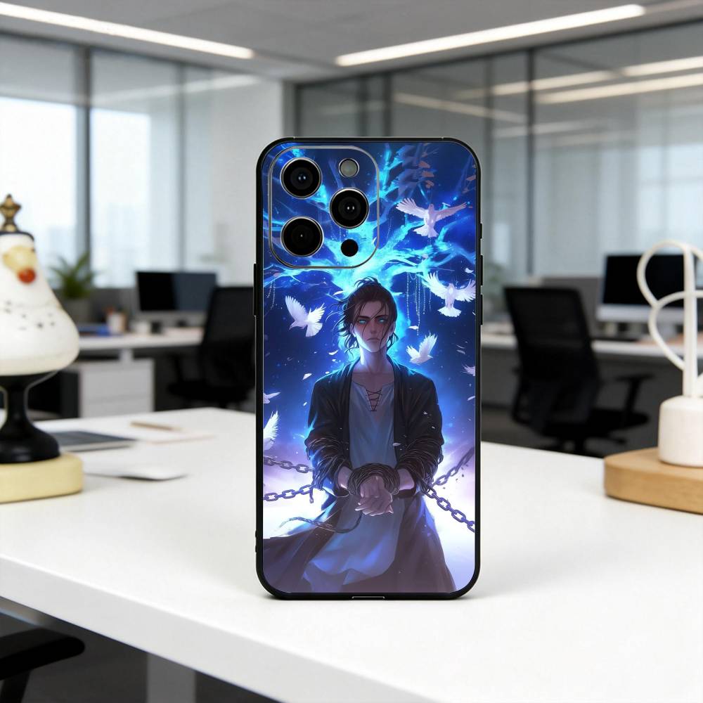 

Att-ack on ti-tan Cool E-Eren Y-Yeager Phone Case Silicone Soft For IPhone 17 16 15 14 13 12 11 X XR Plus Pro Max Plus iPhone16