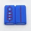 Electric Vehicle Key Cover: Soft Silicone 4-Button Anti-Theft Alarm Protector for Motorcycle.