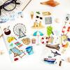 4Pcs Cartoon Daily Objects Flat Stickers Cute Stationery & Food Patterns Journal DIY Decor Supplies