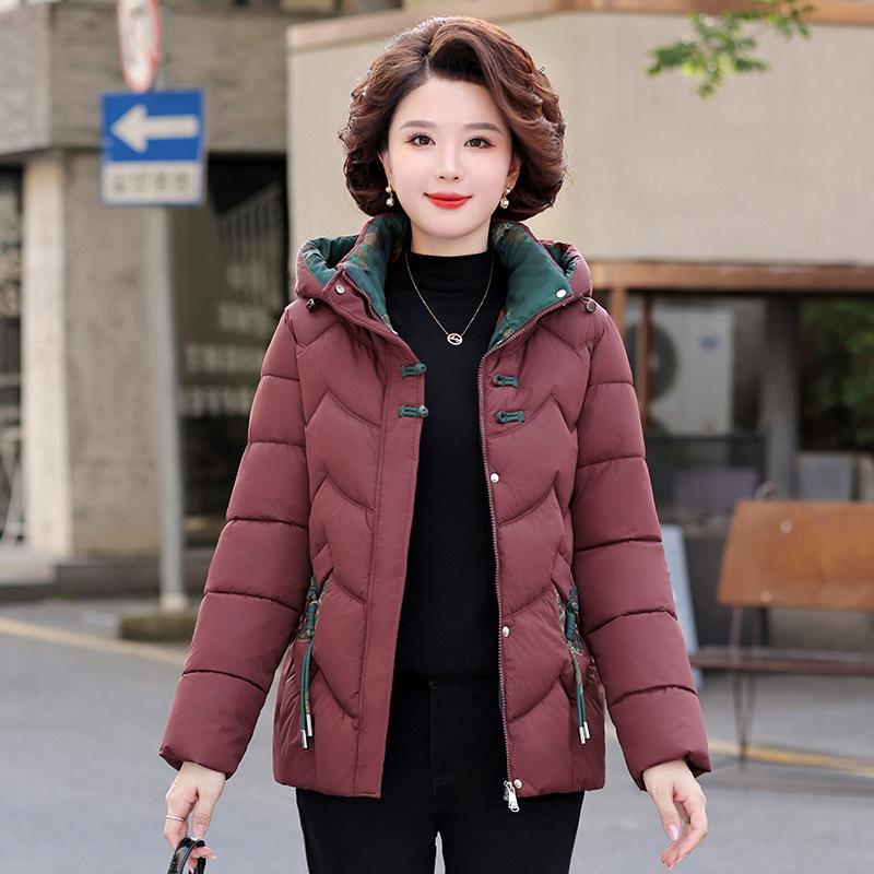 

2025 Короткая Модная Вышитая Хлопковая Куртка Пуховая Хлопковая Куртка Утепленная Зимняя Куртка 5XL