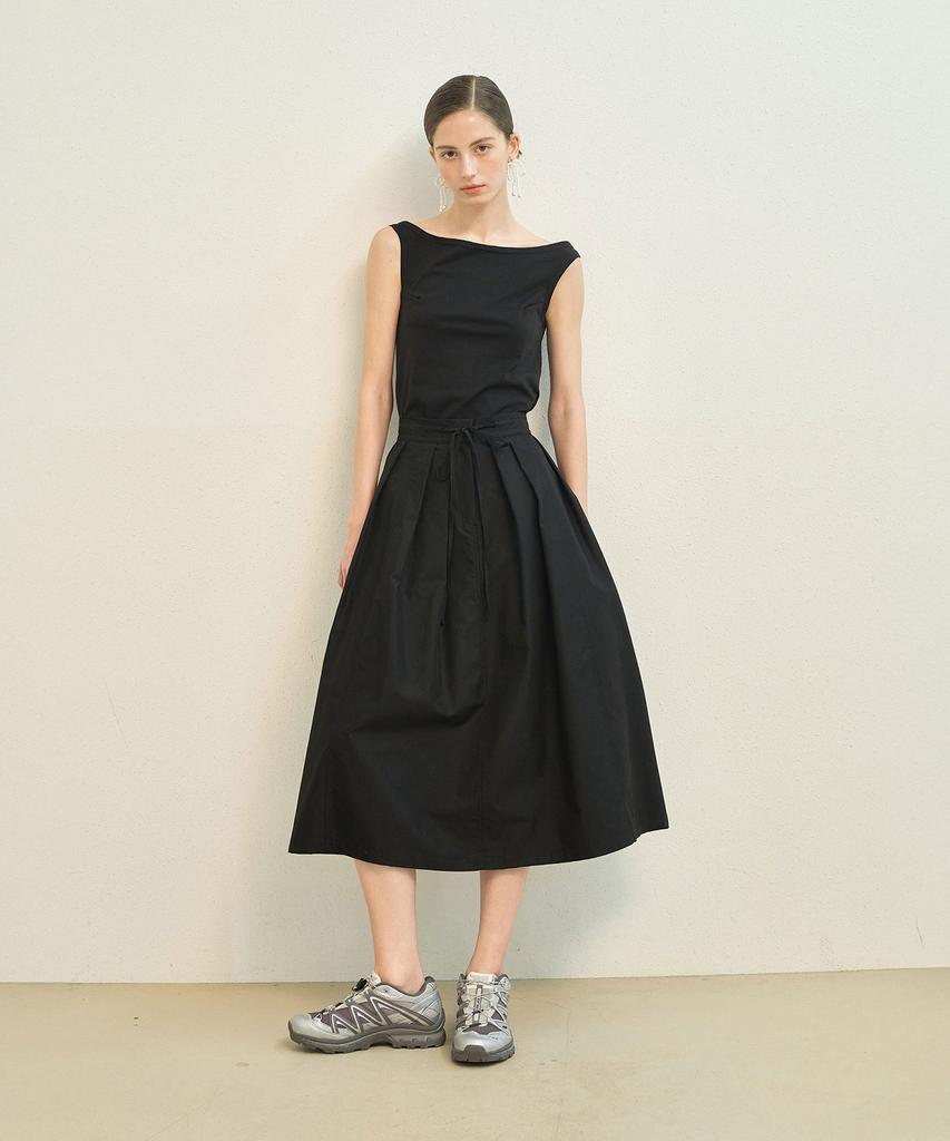 Meibeoyu Atte Flare Skirt _ Black