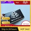 C200 E200 Neu 2025 Für Mercedes Benz 8x5cm Dünner Aluminium Quadratischer Aufkleber Auto Emblem für Mercedes Benz Maybach S450 S680 En