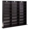 Media Storage Cabinet, 8-Tier DVD Shelf Organizer, 142 X 22 X 130 Cm Multimedia Storage Organizer for CDs, DVDs, Books & Games, CD Shelf for Living
