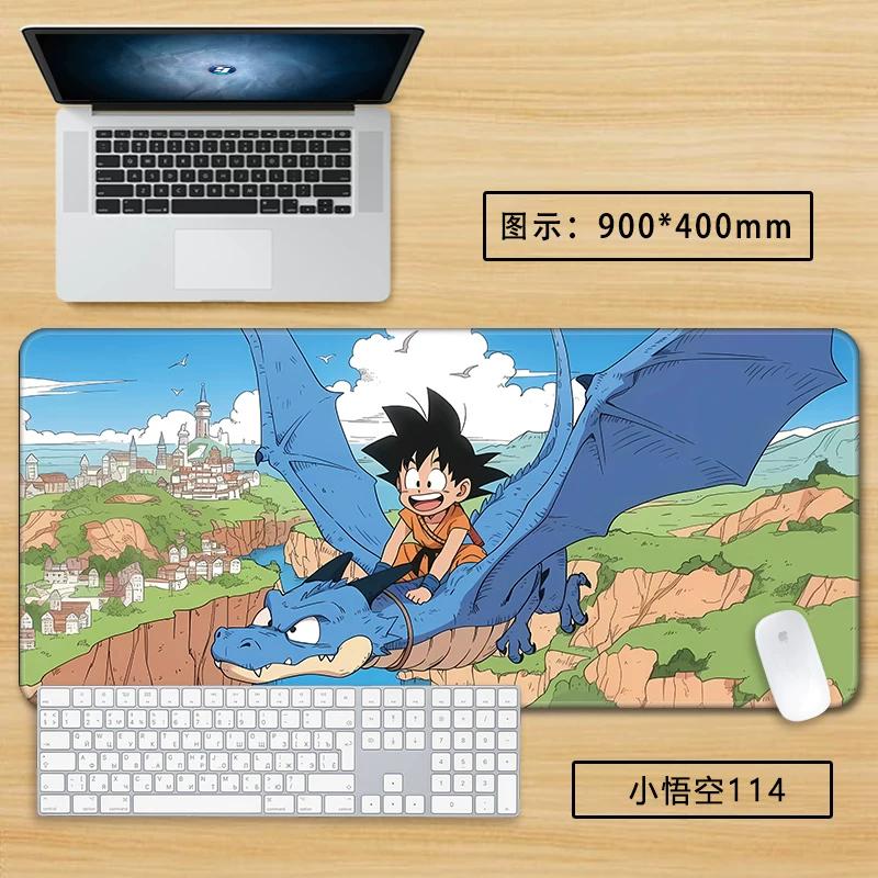 Neuer Schlichter Stil Son Goku Leder Mauspad Übergröße Animation Dragon Ball Kakarotto Kreative Computer Tastatur Büro Rutschfest Wasserdicht Tischmatte