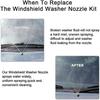 Toyota Windshield Washer Nozzles Kit - Replaces OEM #85381-AE020, Fits 04-10 Sienna, 05-12 Corolla, 04-08 Solara, 00-05 Tundra