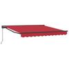 Retractable Awning Frame Red 300 X 250 Cm Polyester with PU Coating