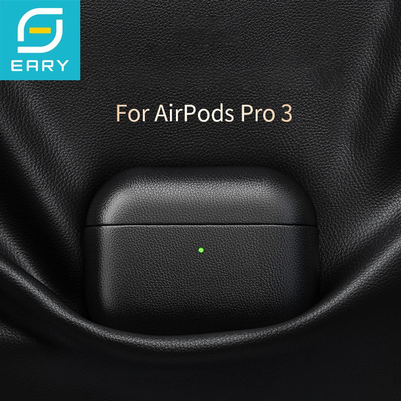 Genuine Leather Protection Case for AirPods Pro 3 Durable Earphone Case for AirPods 3 Pro Shockproof Protective Full Cover