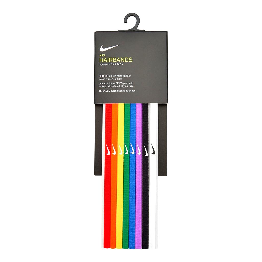 Nike Pimento X Orange Blaze X F Skinny (NIKE) Headbands, Sunlight, BN2026, 8-Pack