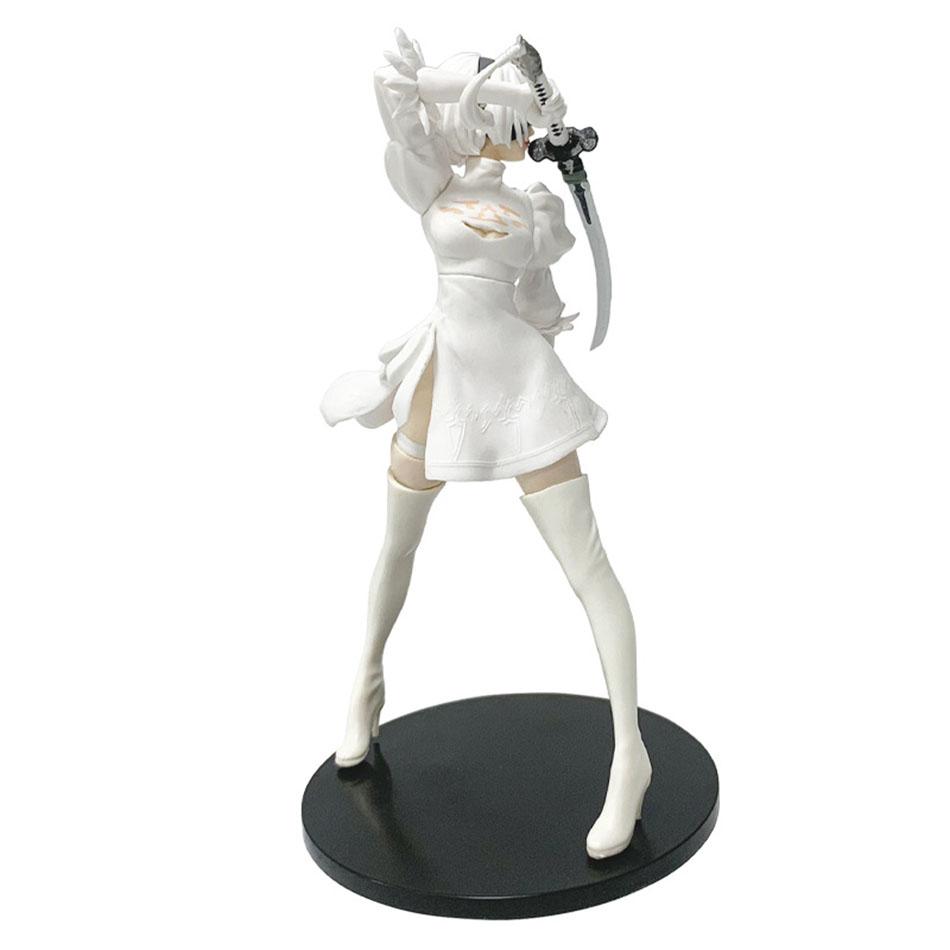 18CM NieR:Automata 2B Anime Figur Spielzeug PVC Sammlermodell Puppe Statuette Ornament Geschenk