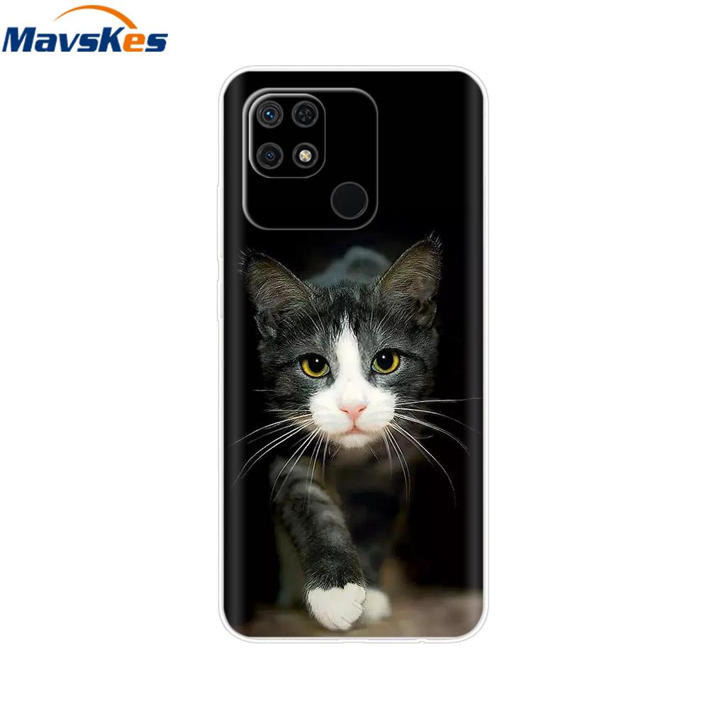 For Redmi 10C Case Clear Heart Flower Soft Silicon Phone Cover For Xiaomi Redmi 10C Coque redmi10C 10 C Fundas Bumper Shockproof