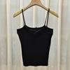 New Spring and Summer Design Kink High Waist Strap Breast Versatile Knitted Suspender Vest with Short Top for Women