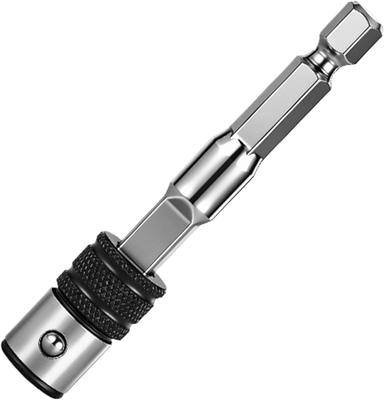 1/4 Hex Magnetic Quick Change Screwdriver Bit Adapter with Extension Rod and Self Locking Holder for Electric Drill