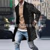 2025 Suit Collar Pocket Men's Coat Jacket Men's Large Size Windbreaker Autumn and Winter Woolen Coat