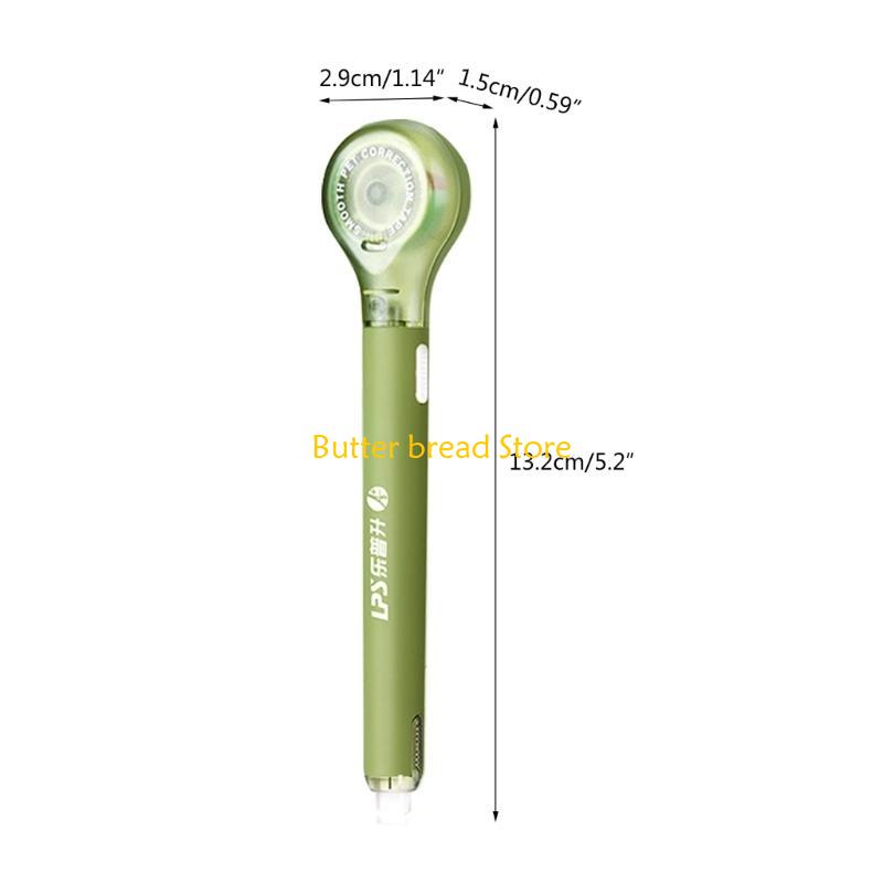 W89C 4 Pieces Refillable Correction Tape Pen 6mx5mm for Note Taking Card Making