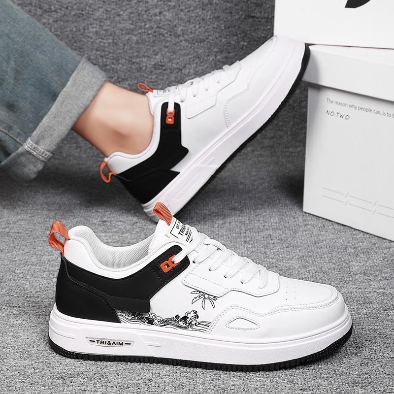 

Мужские кроссовки для скейтбординга, уличные кроссовки для студентов, низкие повседневные туфли, большой размер EU: 47 белый