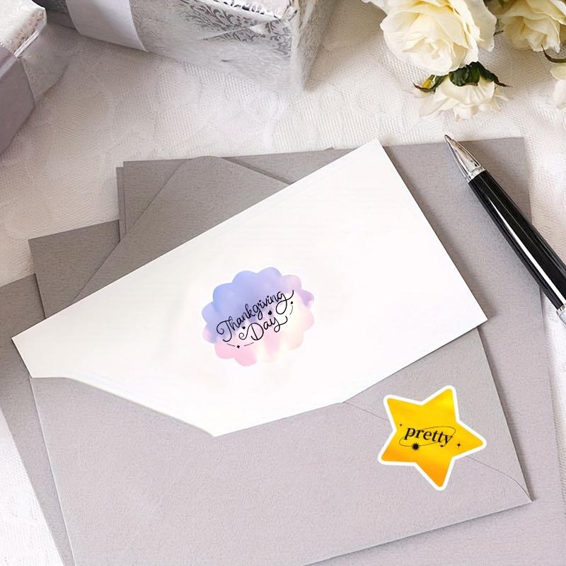 New Gradient Color Labels, Stickers, Self-adhesive DIY Graffiti Envelope Seal Stickers, Thermal Paper Labels