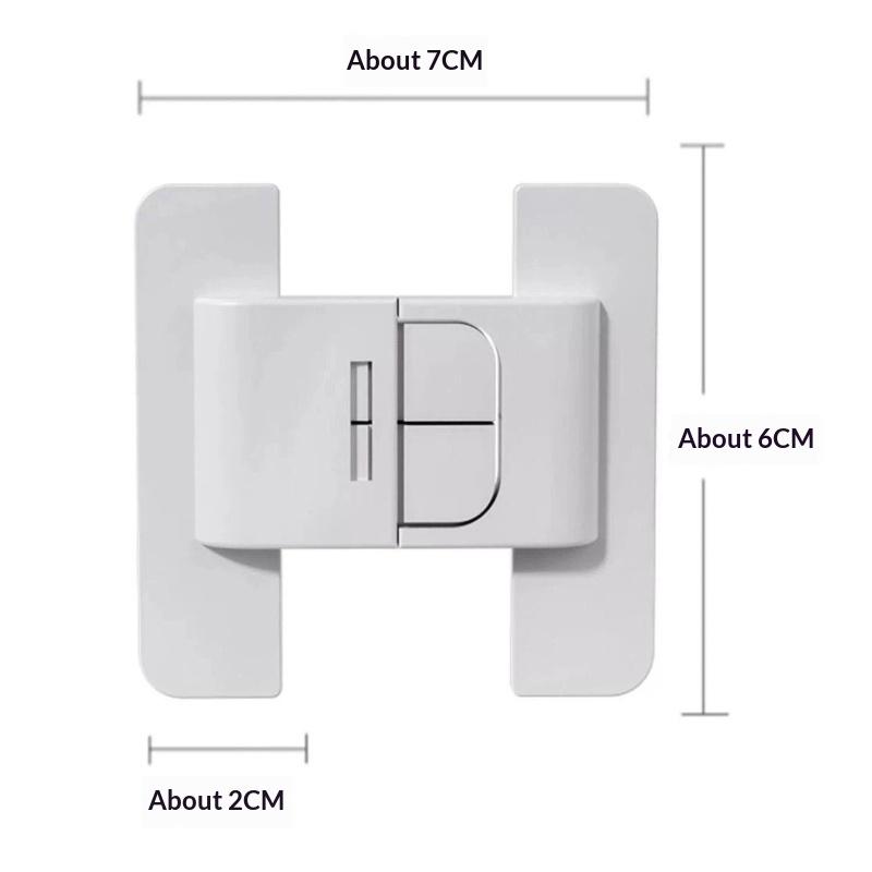 Universal Fridge Door Lock No Drill Self Adhesive 1/5 PCS Child Baby Safety for Drawers Cabinets Home Kitchen Proofing