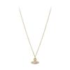 Vivienne Westwood Womens Carmela Bass Relief Gold White Necklace 630203bh R102