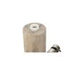 Soap Dispenser - Home ESPRIT - Creamy Silver - Polyethylene Resin - Marble - 7x7x17.5 Cm - Square Shape