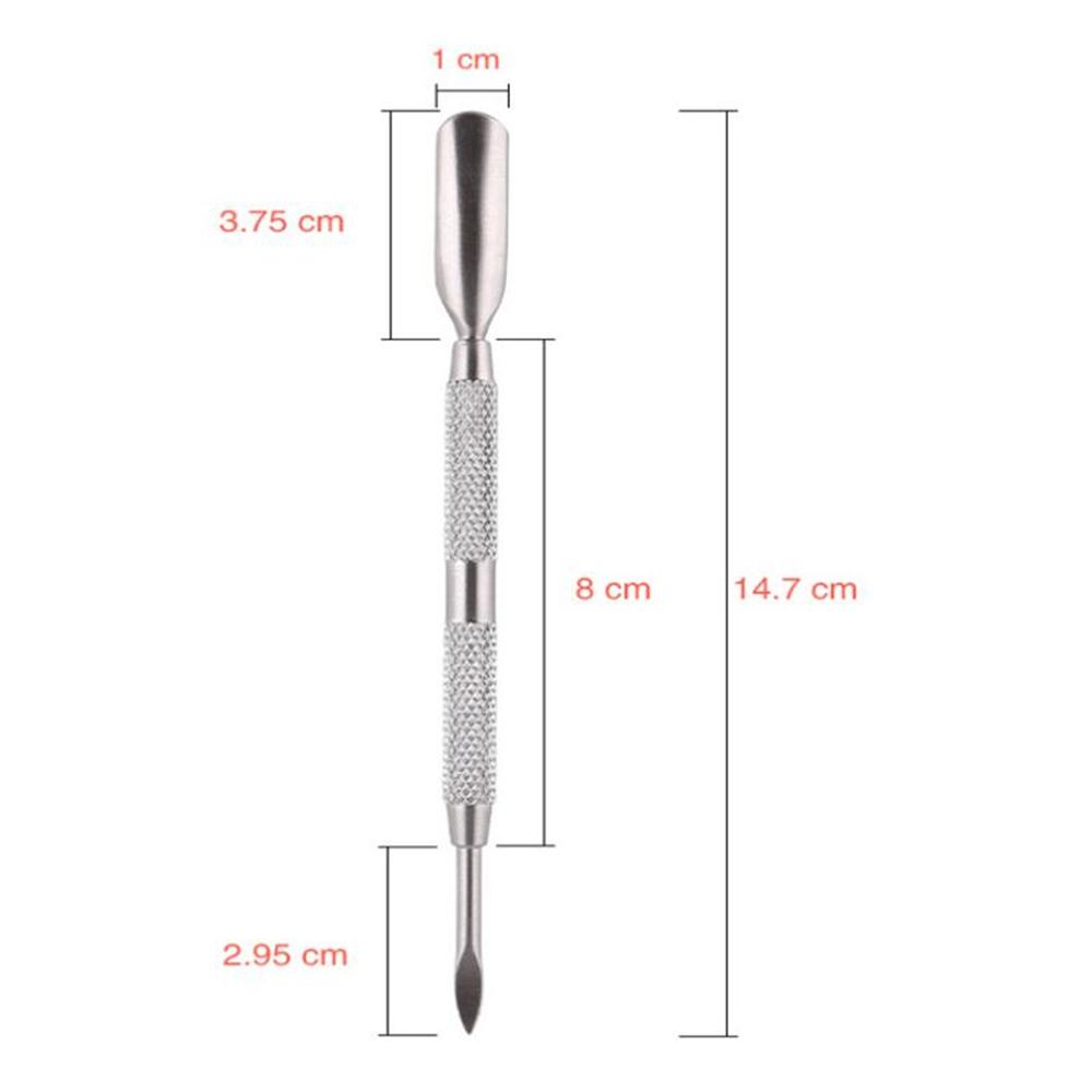 3pcs/set Pro Stainless Steel Nail Art Cutter Scissor 2 Ways Cuticle Clipper Pusher Dead Skin Remover Kit Manicure Pedicure Tools