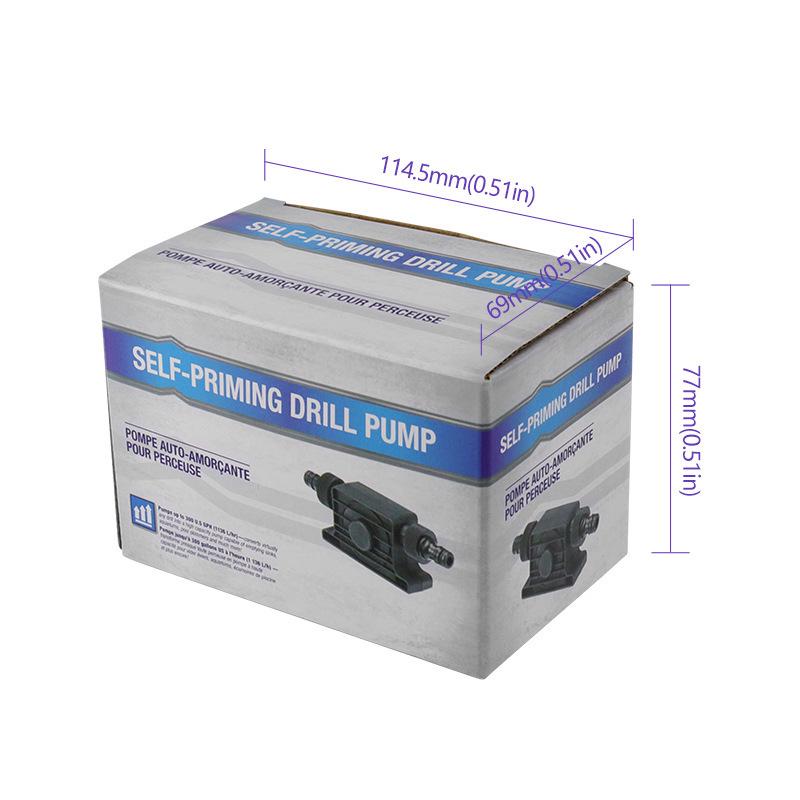 Mini Electric Drill-Driven Water Pump with High Flow & Dual Connectors